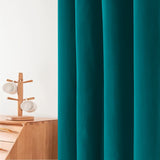 1panel Blackout Curtain With Coated Insulation Simple Grommet Top Curtain For Bedroom Curtains Living Room Home Decoration