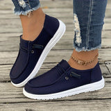 lutaotie Fashionable Solid Color Skate-Inspired Slip-On Sneakers - Durable, Non-Slip Tread, Low Cut Loafers for Casual Everyday Wear