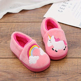 Cozy Cartoon Plush Kids' Slippers - Warm, Non-Slip Indoor Shoes for Boys & Girls, Perfect for Fall/Winter