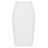 LUTAOTIE Popular   Striped Sexy Bandage Dress European and American Tight Temperament High Waist Sheath Skirt Slimming