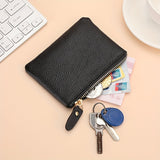 Classic Mini Solid Color Zipper Walley For Women, Daily Use Carry All Pouch For Daily Use