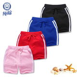 LUTAOTIE Children's Clothing  New Double Strip Shorts Boys and Girls Summer Clothes Fashionable Fifth Pants Children One Piece Dropshipping