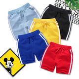 LUTAOTIE Children's Clothing  New Double Strip Shorts Boys and Girls Summer Clothes Fashionable Fifth Pants Children One Piece Dropshipping