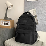 Large Capacity Junior High School Student Backpack - Lightweight, USB Charging, Adjustable Strap, Polyester Lining, Nylon Material, Casual Style, Perfect for Going Out and Festivals