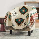 1pc American Woven Blanket Boho Throw Blanket With Tassels For Sofa, Farmhouse Bed Couch Office Ramadan