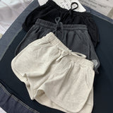 LUTAOTIE  One Piece Dropshipping Super Popular CEC Shorts Women's Loose Ins Trendy All-Match High Waist Casual Wide Leg Sports A- line Pants Summer