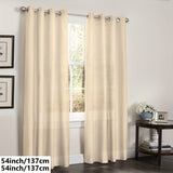 1 Panel Faux Silk Grommet Top Window Curtain for Living Room, Bedroom, Kitchen, Bathroom - Perfect Home Decor, Room Decor Solution