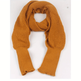 Cozy Knit Unisex Shawl Scarf - Fashion Scarves for Men and Women - Soft, Breathable, Pure Color, Long Sleeve, Casual, Comfortable, and Stylish Winter Accessory