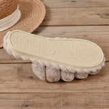 Women's Plush Winter Slippers, Solid Color Cozy & Warm Closed Toe Shoes, Comfy Indoor Floor Slippers