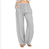 LUTAOTIE  EBay  Wish HOTan and NEWn plus Size Women's Clothes Loose Linen Casual Wide-Leg Trousers Women