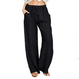 LUTAOTIE  EBay  Wish HOTan and NEWn plus Size Women's Clothes Loose Linen Casual Wide-Leg Trousers Women