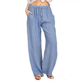 LUTAOTIE  EBay  Wish HOTan and NEWn plus Size Women's Clothes Loose Linen Casual Wide-Leg Trousers Women