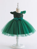 Fluttering Butterfly Tutu Dress - Sleeveless & Bow-Accented - Adorable Flower Girl Princess Outfit for Party Celebrations