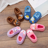 Cozy Cartoon Plush Kids' Slippers - Warm, Non-Slip Indoor Shoes for Boys & Girls, Perfect for Fall/Winter