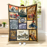 1pc Cozy Flannel Motorcycle Pattern Printed Blanket - Soft, Warm, and Versatile for Couch, Bed, Sofa, Car, Camping, and Travelling - Suitable for All Seasons, Perfect Gift for Friends and Family