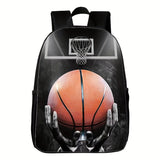 Unisex Basketball Backpack - Spacious & Durable, Perfect for Students & Commuters - Casual Style with Comfortable Straps