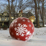 1pc 23.6 Inch Giant Inflatable Christmas Yard Decoration Balloon Ball Outdoor