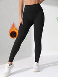 Women's Winter Warm Fleece Lined Sports Leggings, Thermal Yoga Pants, Women's Activewear