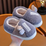 Cute Cartoon Furry House Shoes For Girls, Comfortable Warm Non Slip Soft Sole Indoor Walking Shoes, Autumn And Winter