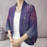 Vibrant Knit Shawl Wrap - Soft, Lightweight, Versatile, and Elastic Cardigan for Women - Perfect for Summer, Autumn, and Casual Outdoor Activities