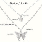 Elegant Y2K Rhinestone Butterfly Necklace: Daily Chic & Perfect for Ramadan Gifts