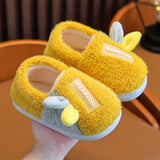 Cute Cartoon Furry House Shoes For Girls, Comfortable Warm Non Slip Soft Sole Indoor Walking Shoes, Autumn And Winter