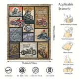 1pc Cozy Flannel Motorcycle Pattern Printed Blanket - Soft, Warm, and Versatile for Couch, Bed, Sofa, Car, Camping, and Travelling - Suitable for All Seasons, Perfect Gift for Friends and Family