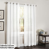 1 Panel Faux Silk Grommet Top Window Curtain for Living Room, Bedroom, Kitchen, Bathroom - Perfect Home Decor, Room Decor Solution