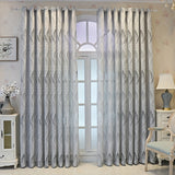 1pc Chic Hollow-Leaf Design Sheer Curtain - Light-Filtering Elegance for Living Room & Bedroom Privacy