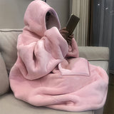 Cozy Oversized Hoodie Blanket - Ultra Soft Sherpa Fleece, Reversible Wearable Sweatshirt Snuggle with Kangaroo Pocket, Machine Washable