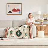 1pc American Woven Blanket Boho Throw Blanket With Tassels For Sofa, Farmhouse Bed Couch Office Ramadan