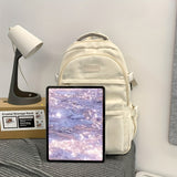 Large Capacity Junior High School Student Backpack - Lightweight, USB Charging, Adjustable Strap, Polyester Lining, Nylon Material, Casual Style, Perfect for Going Out and Festivals