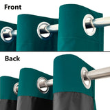 1panel Blackout Curtain With Coated Insulation Simple Grommet Top Curtain For Bedroom Curtains Living Room Home Decoration