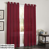 1 Panel Faux Silk Grommet Top Window Curtain for Living Room, Bedroom, Kitchen, Bathroom - Perfect Home Decor, Room Decor Solution