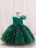 Fluttering Butterfly Tutu Dress - Sleeveless & Bow-Accented - Adorable Flower Girl Princess Outfit for Party Celebrations