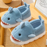 Men's Cartoon Shark Graphic Design Home Slippers Funny Animal Home Slipper House Shoes For Indoor Walking, Autumn And Winter