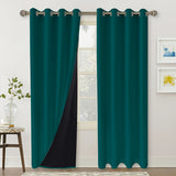 1panel Blackout Curtain With Coated Insulation Simple Grommet Top Curtain For Bedroom Curtains Living Room Home Decoration