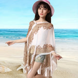 Oversized Paisley Print Chiffon Shawl Thin Breathable Sunscreen Cape Boho Travel Beach Towel Outdoor UV Protection Cardigan Windproof Wrap