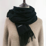 Luxurious Soft Tassel Scarf - Warm, Windproof, Inelastic, Classic, Elegant, and Versatile Accessory for Women - Perfect for Any Occasion, Season, and Style