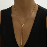 1pc Popular And Cool Long Tassel Necklace, Perfect As A Gift For Birthdays Or Any Special Occasion