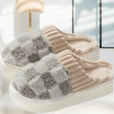 Ultimate Luxury Winter Plush House Slippers - Cloud-Soft Sole, Ultra-Fuzzy Slip-On, Snug Closed Toe - Intense Coziness & Toasty Warmth for Indoor Lounging