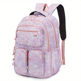 1pc Extra-Large Durable Travel Backpack - Stylish Casual Design with Multiple Compartments for Students & Explorers