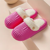 Comfy Warm Detachable Fluffy Slipper For Boys, Lightweight Soft Memory Foam Anti Slip Indoor Home Shoes