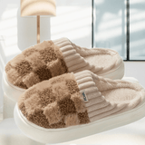 Ultimate Luxury Winter Plush House Slippers - Cloud-Soft Sole, Ultra-Fuzzy Slip-On, Snug Closed Toe - Intense Coziness & Toasty Warmth for Indoor Lounging