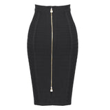 LUTAOTIE Popular   Striped Sexy Bandage Dress European and American Tight Temperament High Waist Sheath Skirt Slimming