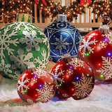 1pc 23.6 Inch Giant Inflatable Christmas Yard Decoration Balloon Ball Outdoor