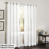 1 Panel Faux Silk Grommet Top Window Curtain for Living Room, Bedroom, Kitchen, Bathroom - Perfect Home Decor, Room Decor Solution