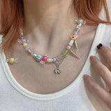 lutaotie Tossing Candies at the Fair Fairy Kei Fairycore Kawaii Choker with Optional Bracelet Set