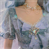 lutaotie Fairycore Princesscore Catching Rainbows Choker