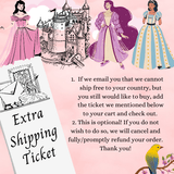 lutaotie Extra Shipping Ticket for Countries Not on Our Free Shipping List (only applies if emailed, click here to learn more)